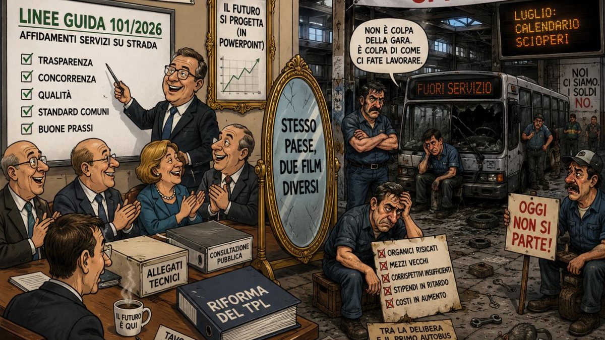 L’ART disegna il futuro, il TPL intanto si ferma