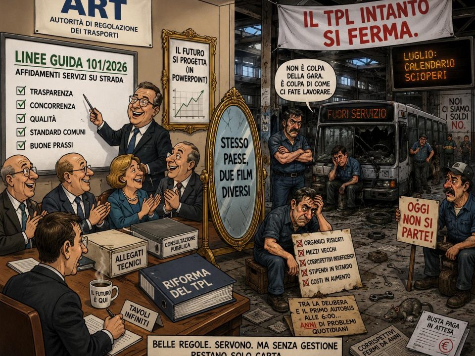 L’ART disegna il futuro, il TPL intanto si ferma